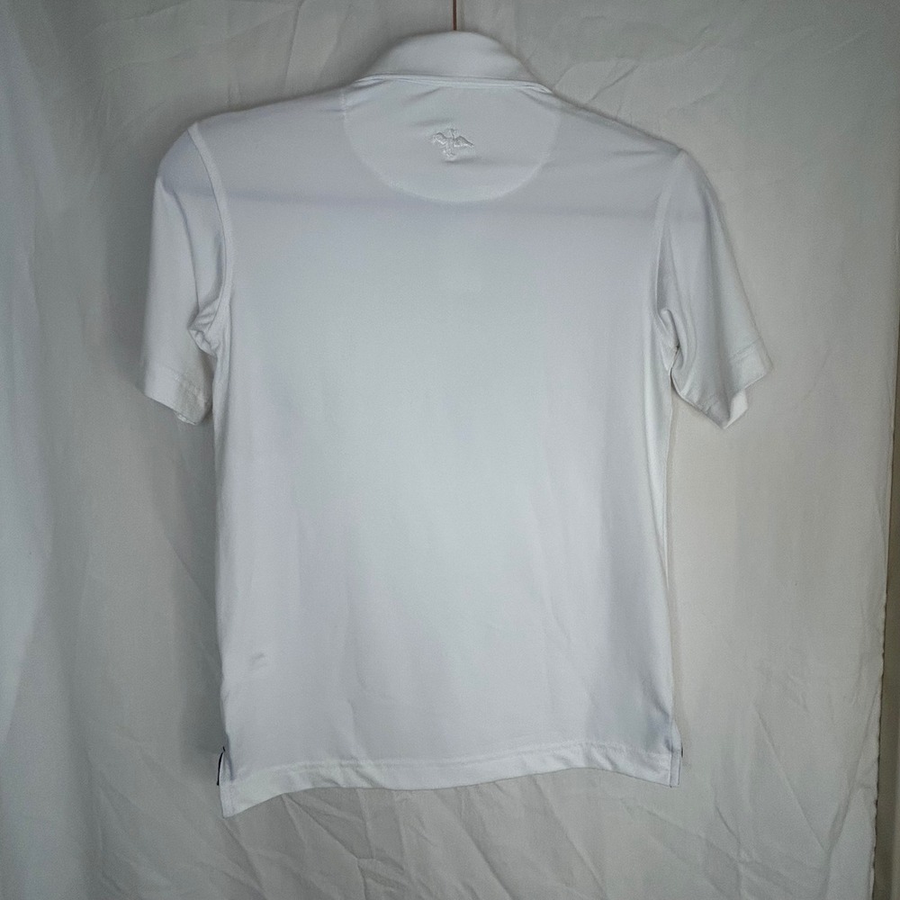 Harletons Boys White Tailored Fit Polo Shirt Size S (7-8) Short Sleeve - Picture 2 of 11